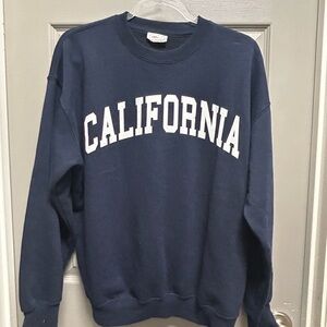 Reflex Navy Blue California Crewneck Sweater Unisex size small